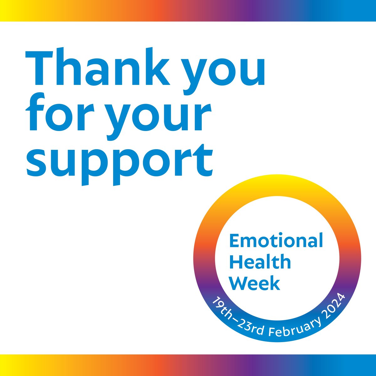 A big thank you to everyone who participated in #EmotionalHealthWeek last week, helping us to raise awareness of the importance of #emotionalhealth. If you want to help us keep the conversation going, then get in touch – we’d love to have a chat! 📨hello@emotionalhealth.org.uk