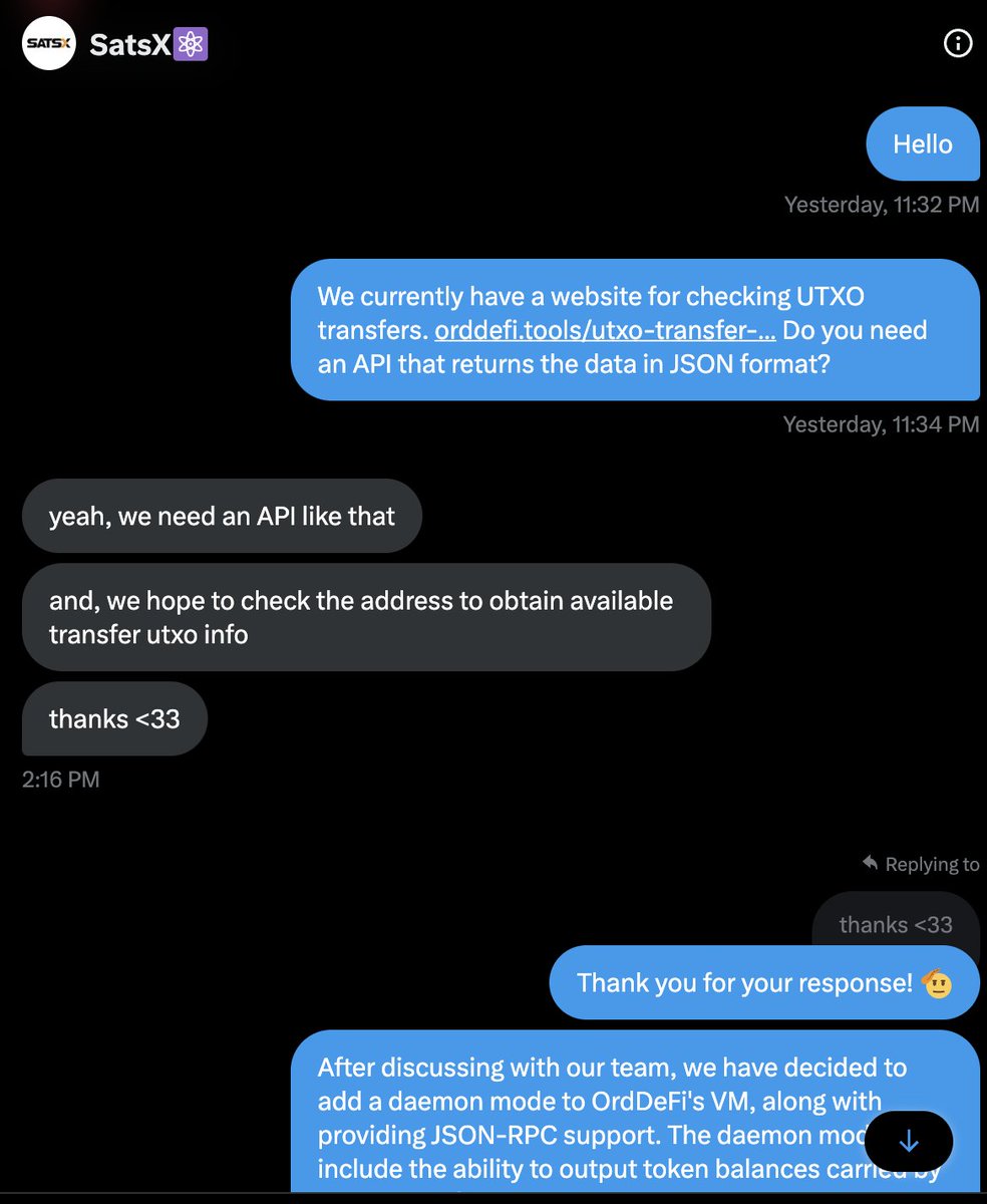 Connecting with @SatsXio for OrdDeFi collection.

Upgrades are being made to the OrdDeFi-Virtual-Machine for this purpose.