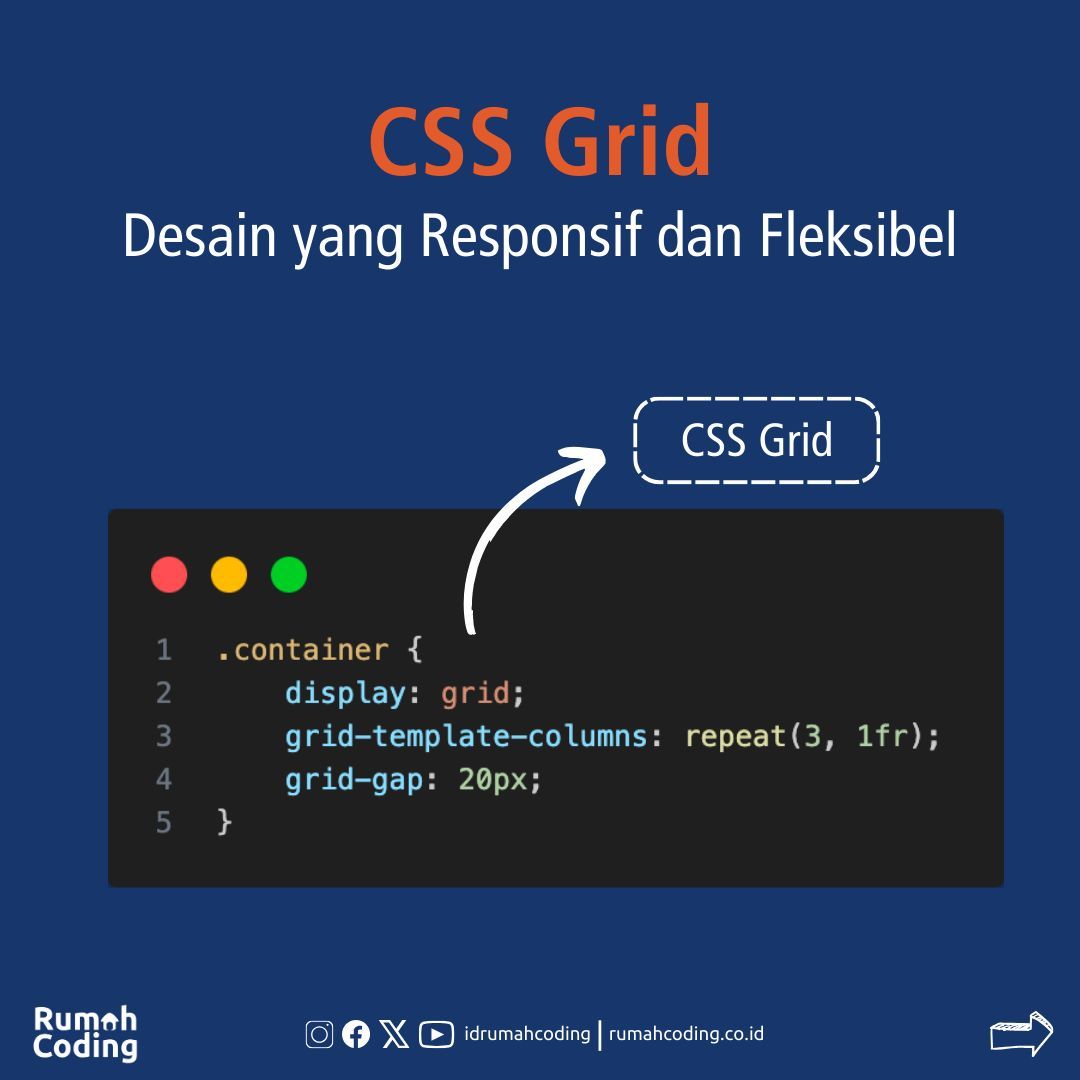 idrumahcoding's tweet image. Dengan CSS Responsive Grid, desain responsif tidak pernah semudah ini. Gunakan fitur-fitur canggih ini untuk membuat halaman web yang dapat menyesuaikan diri dengan berbagai ukuran perangkat 

#ResponsiveGrid #WebDesignMagic #webdesign #csstrik #css #html #web