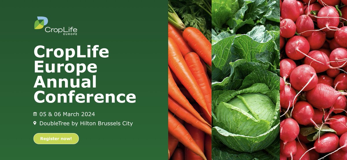 CropLifeEU's tweet photo. 🗓 1 week away from our 2024 Conference:

🛠️ Envisioning Tomorrow’s Agriculture: Building the Toolbox 🛠️

Keep an eye on this page 👀 as we will be engaging with industry leaders, #policymakers &amp; experts on key #agrifood topics.

🗣Full programme: https://t.co/JcoBOXsKNN (1/2) https://t.co/1FSve06Xgi