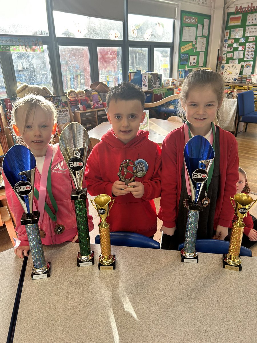 Well done to these #healthyconfidentindividuals! Lots of dance trophies and man of the match for football! Llongyfarchiadau!