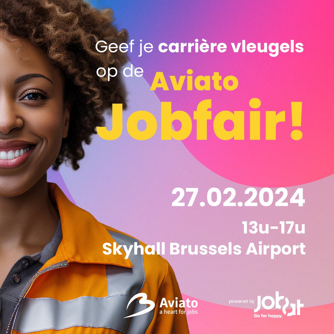 Faites décoller votre carrière  et venez nous rencontrer sur notre stand au salon Aviato dans le Skyhall de Brussels Airport !✈ De 13h à 17h, vous découvrirez les différentes opportunités d'emploi chez skeyes. Consultez nos dernières offres d'emploi ! 👉rb.gy/8pqup
