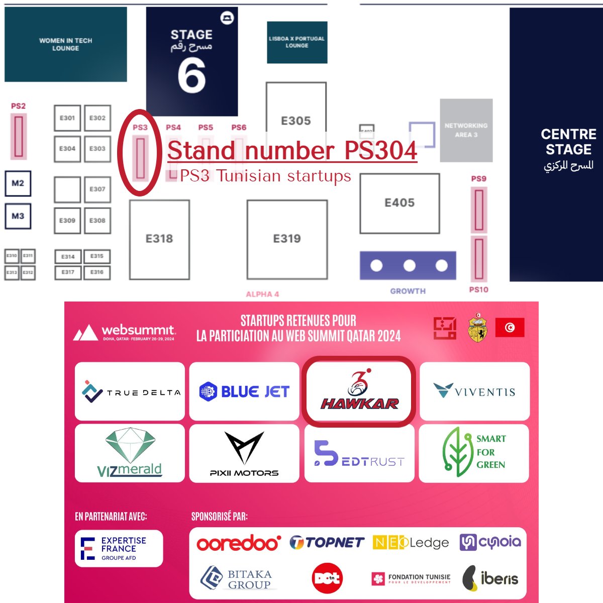 HawKarTN's tweet photo. Join HawKar at Web Summit Qatar, Booth PS304, alongside Tunisian startups! From Feb 26-29 in Doha, Qatar.
Let's unite for innovation and collaboration. See you there!

#WebSummitQatar #HawKar https://t.co/7qm6qSeG8f