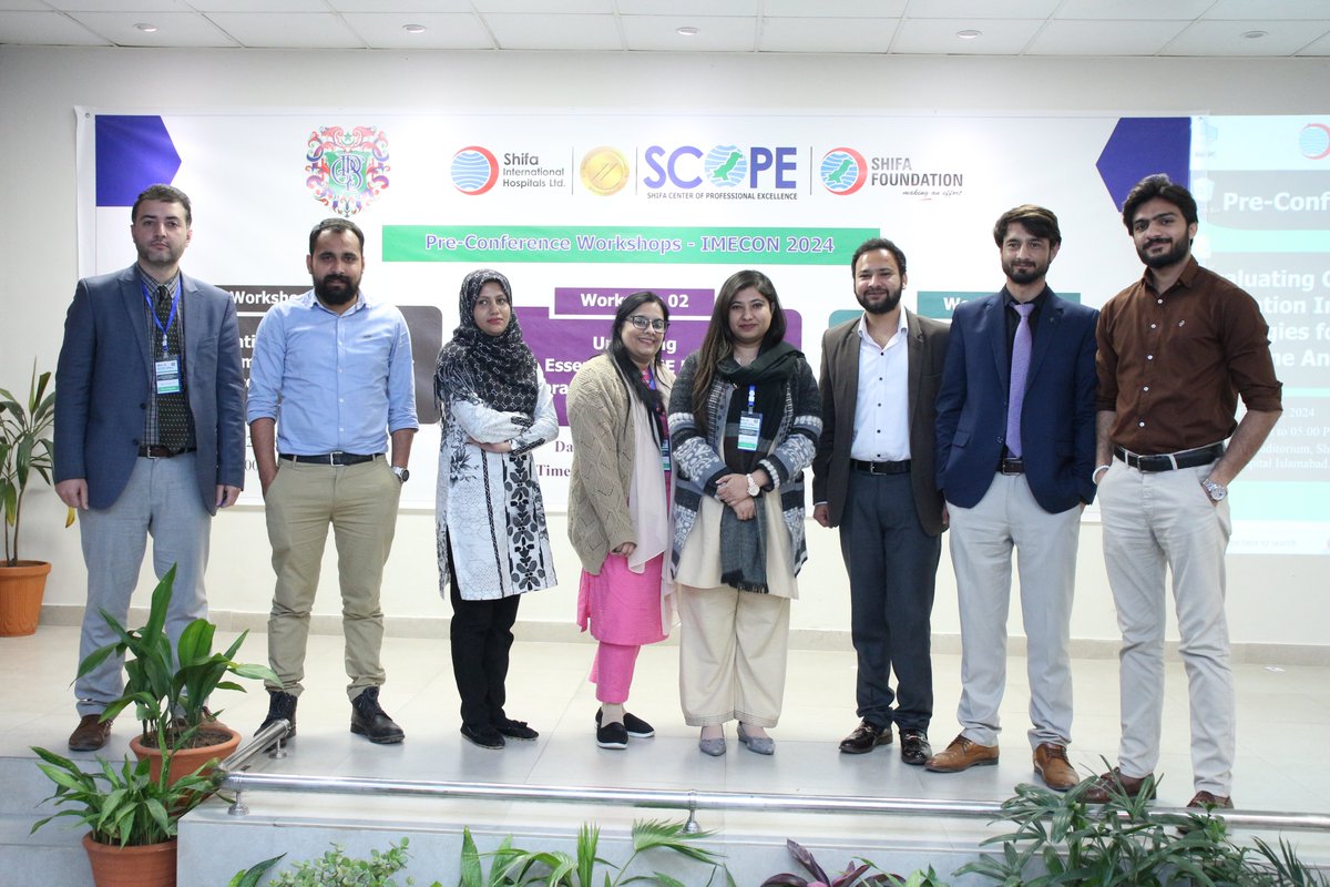 Shifa Center of Professional Excellence (SCOPE) recently hosted an engaging pre-conference workshop titled "Evaluating Continuing Education Impact: Strategies for Outcome Analysis," in collaboration with esteemed College of Physicians &amp; Surgeons Pakistan and <a href="/ShifaIntl/">Shifa International Hospitals Ltd.</a>