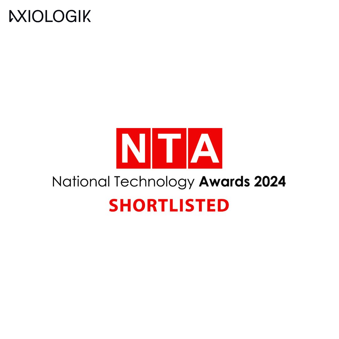 We are on the shortlist! ☑️ Axiologik are delighted to have been shortlisted for Tech Company of the Year at The National Technology Awards 🥂🎉 Good luck to all the other finalists shortlisted.