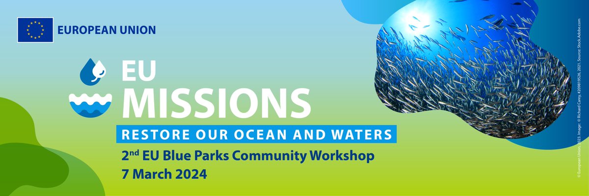 📢Last chance to register to the 2nd #EUBlueParks Community workshop which we are very excited to organise with the #EUMissionOcean platform team. 
Join us on 7 March to discuss effective management of EU Marine Protected Areas and share experiences🌊👉shorturl.at/ctEG5