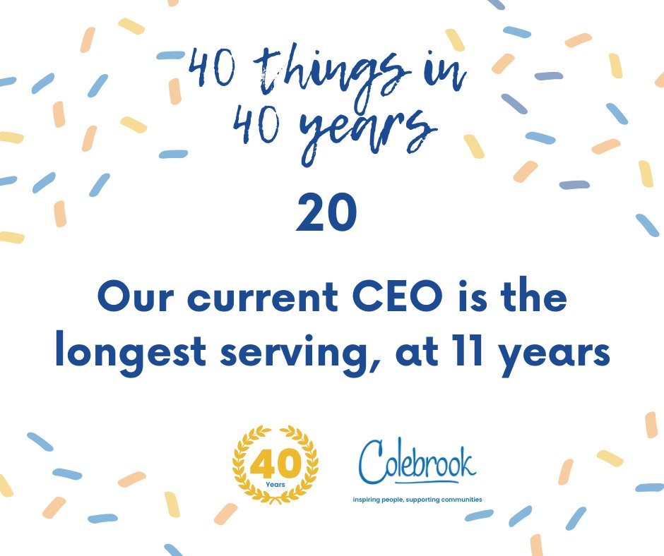 𝟒𝟎 𝐭𝐡𝐢𝐧𝐠𝐬 𝐢𝐧 𝟒𝟎 𝐲𝐞𝐚𝐫𝐬 𝐨𝐟 𝐂𝐨𝐥𝐞𝐛𝐫𝐨𝐨𝐤 𝐒𝐨𝐮𝐭𝐡 𝐖𝐞𝐬𝐭 #colebrookis40colebrookis40 #40thanniversary #celebrating40years