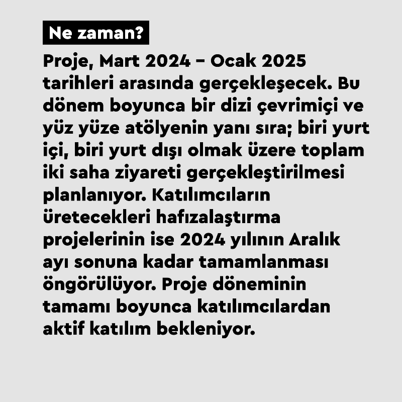 hakikatadalet's tweet photo. 🚀Gençlere açık çağrı: #HafızaveGençlik projesi için yeni dönem başvuru süreci başladı! 

Özgün hafızalaştırma işleri üretmeyi hedefleyen projenin üçüncü döneminde yaşları 20 ila 30 arasında değişen katılımcıların başvurularını bekliyoruz.

► Detaylar: https://t.co/UfDxo2Jr6s