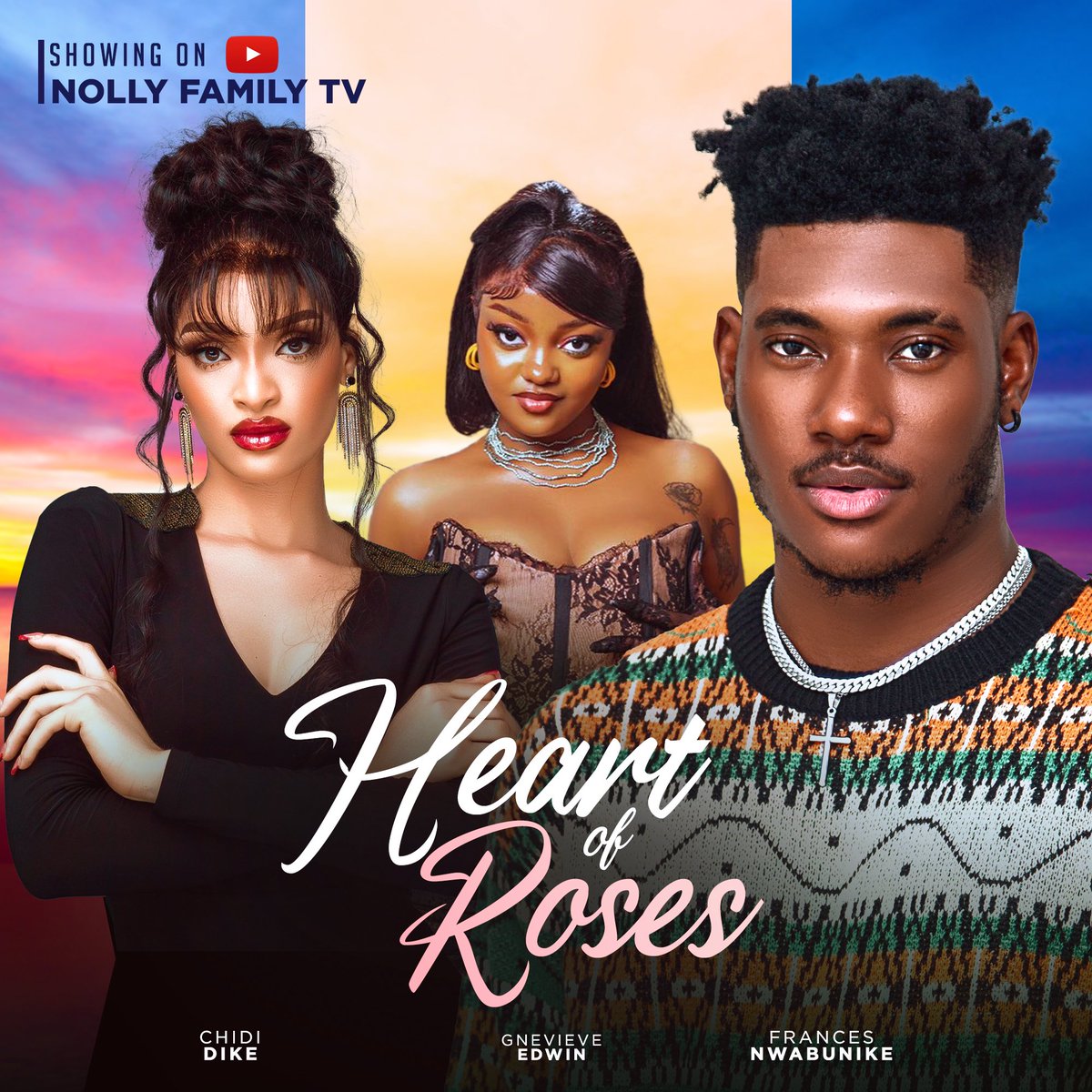 RoyalPriest_001's tweet photo. HEART OF ROSES written by me is now showing exclusively on NollyfamilyTV on YouTube. Do check it out. https://t.co/ZRQ1HHAdfU
