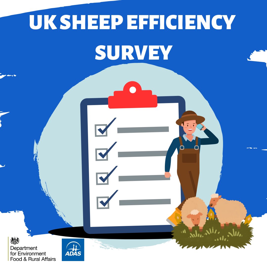 ⌛️There is still time to take part⌛️

<a href="/ADASGroup/">ADAS</a> has launched a survey to understand the role of genetic evaluation and selection in the sheep sector.

Take part here⤵

🏴󠁧󠁢󠁥󠁮󠁧󠁿adas-survey.onlinesurveys.ac.uk/sheep-efficien…

🏴󠁧󠁢󠁷󠁬󠁳󠁿adas-survey.onlinesurveys.ac.uk/sheep-efficien…