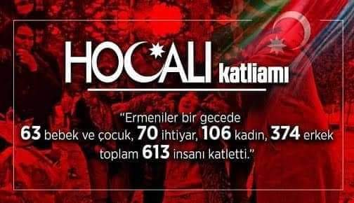 Ermeni güçlerin 26 Şubat 1992'de Hocalı'da kadın, çocuk ve yaşlı gözetmeksizin 32 yıl önce yaptığı katliam İnsanlık tarihinin kara lekesi olarak tarihe yazıldı ve acısı unutulmadı #HocalıKatliamı