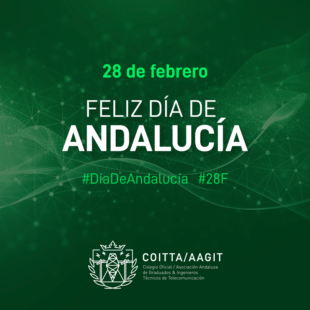 Hoy #28F celebramos el #DiadeAndalucía 💚🤍💚 

Seguiremos trabajando y avanzando para: 
 
🚀Generar actividad innovadora
⚙ Potenciar el ecosistema empresarial digital  
📈Asesorar en la #transformacióndigital de la comunidad.

#Felizdía, colegiados y colegiadas de #Andalucía.