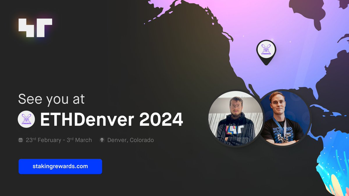 Heading to #ETHDenver? Meet @Fundi_Crypto and @berlincrypto from Staking Rewards! Connect to set up a meeting there. 🚀 🗣 Catch them on stage at: 1. MultiversX Hub: encode.club/multiversx-hub 2. Stakeholder Infra Open House: lu.ma/ethvalidator 3. Ethereum Validator & Node…
