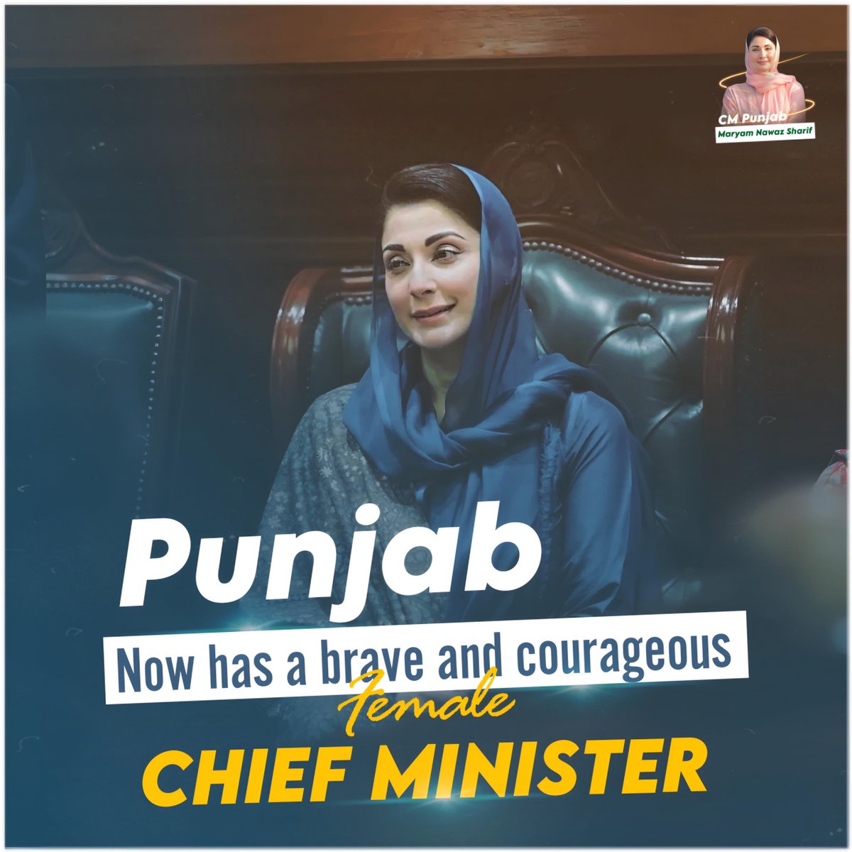 ghauri163's tweet photo. A moment of pride for Pakistan!
A moment of pride for Punjab!
#خوش_آمدید_میڈم_چیف_منسٹر https://t.co/SBVJsunm2B