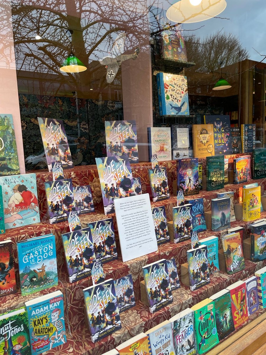 Glorious Hide and Seek window @DauntSummertown @RhianTracey @piccadillypress 📚#childrensfiction #books