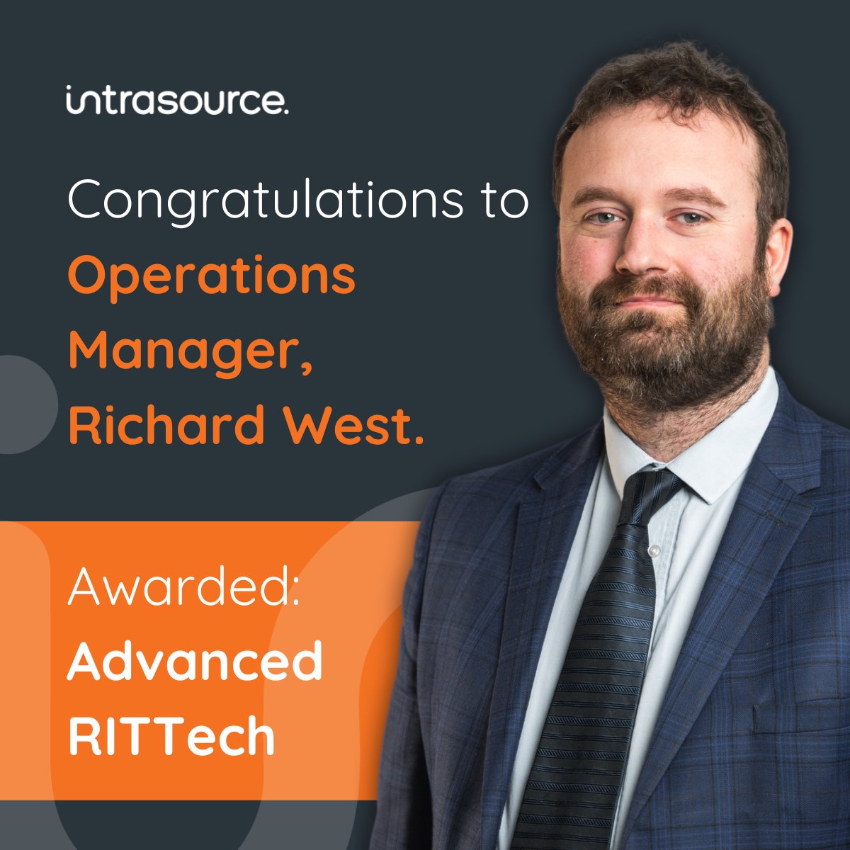 Congratulations to our Operations Manager, Richard West, for achieving Advanced RITTech certification, marking a significant step towards chartered registration. Well done, Richard! Onwards and upwards from here. 🎉👏