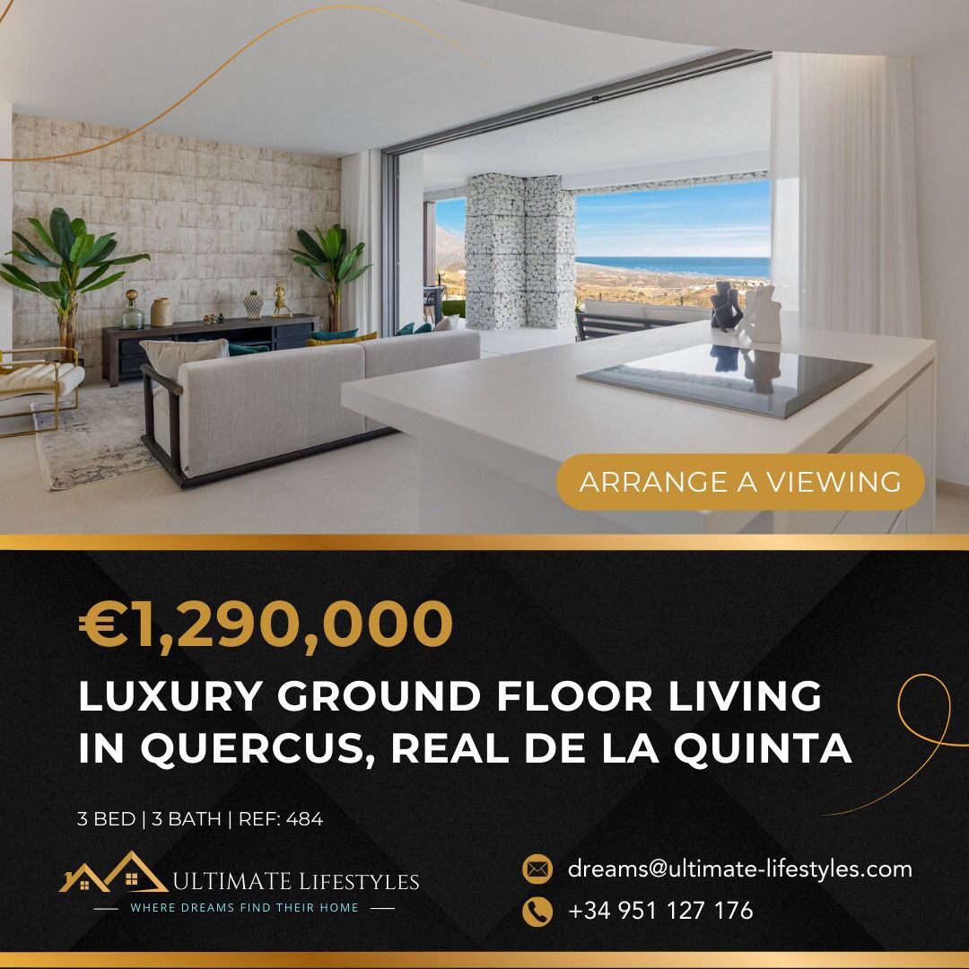 Step into opulence with our €1,290,000 Luxury Ground Floor Living in Quercus, Real de la Quinta.

Contact us:
P: +34 951 127 176
E: dreams@ultimate-lifestyles.com
W: eu1.hubs.ly/H07NsK20

#UltimateLifestyles #LuxuryRealEstate #propertyspain #realestate  #LuxuryLiving