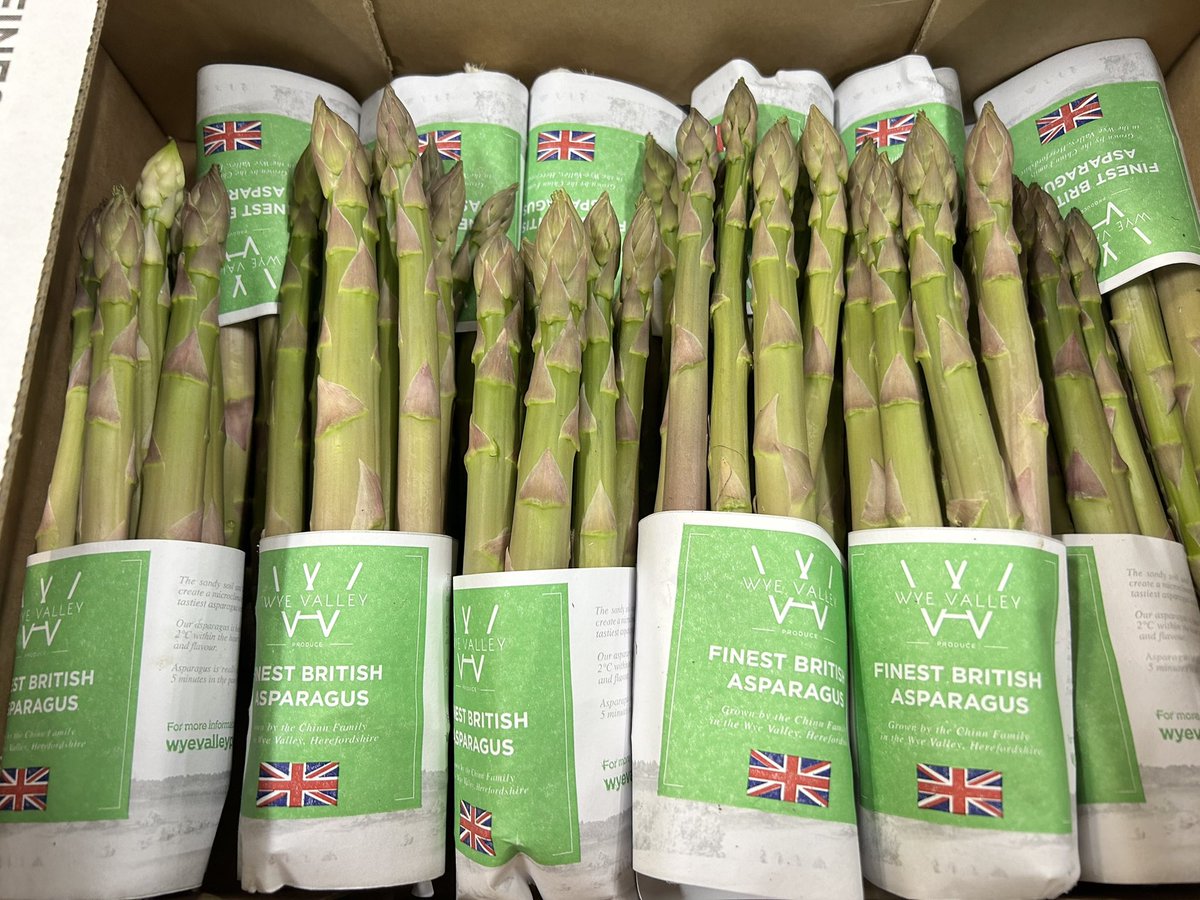 The Earliest we’ve known UK asparagus to be available. Small quantities for orders this week