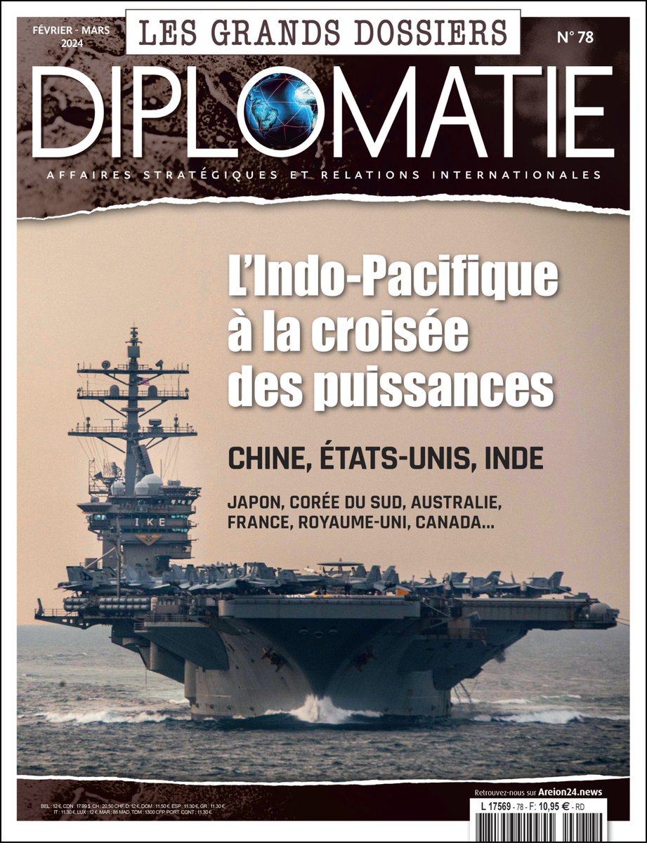 📢LES GRANDS DOSSIERS DE #DIPLOMATIE N°78 Plongez au cœur des dynamiques de puissances en #IndoPacifique avec ce numéro consacré aux enjeux stratégiques et aux bouillonnements #géopolitiques sculptant l'avenir de cette région incontournable🌏bit.ly/3UVrREQ