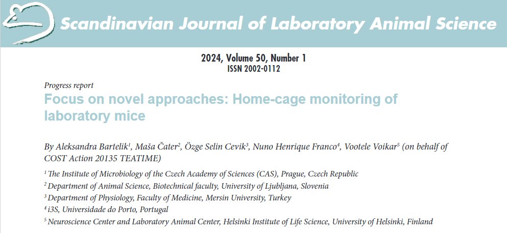 In 2023, @COST_TEATIME members attended several regional and international Lab Animal Science meetings - read the progress report of this #COSTAction by @a_bartelik @MasaCater @ozgeselcevik @Nuno_H_Franco ojs.utlib.ee/index.php/SJLA…