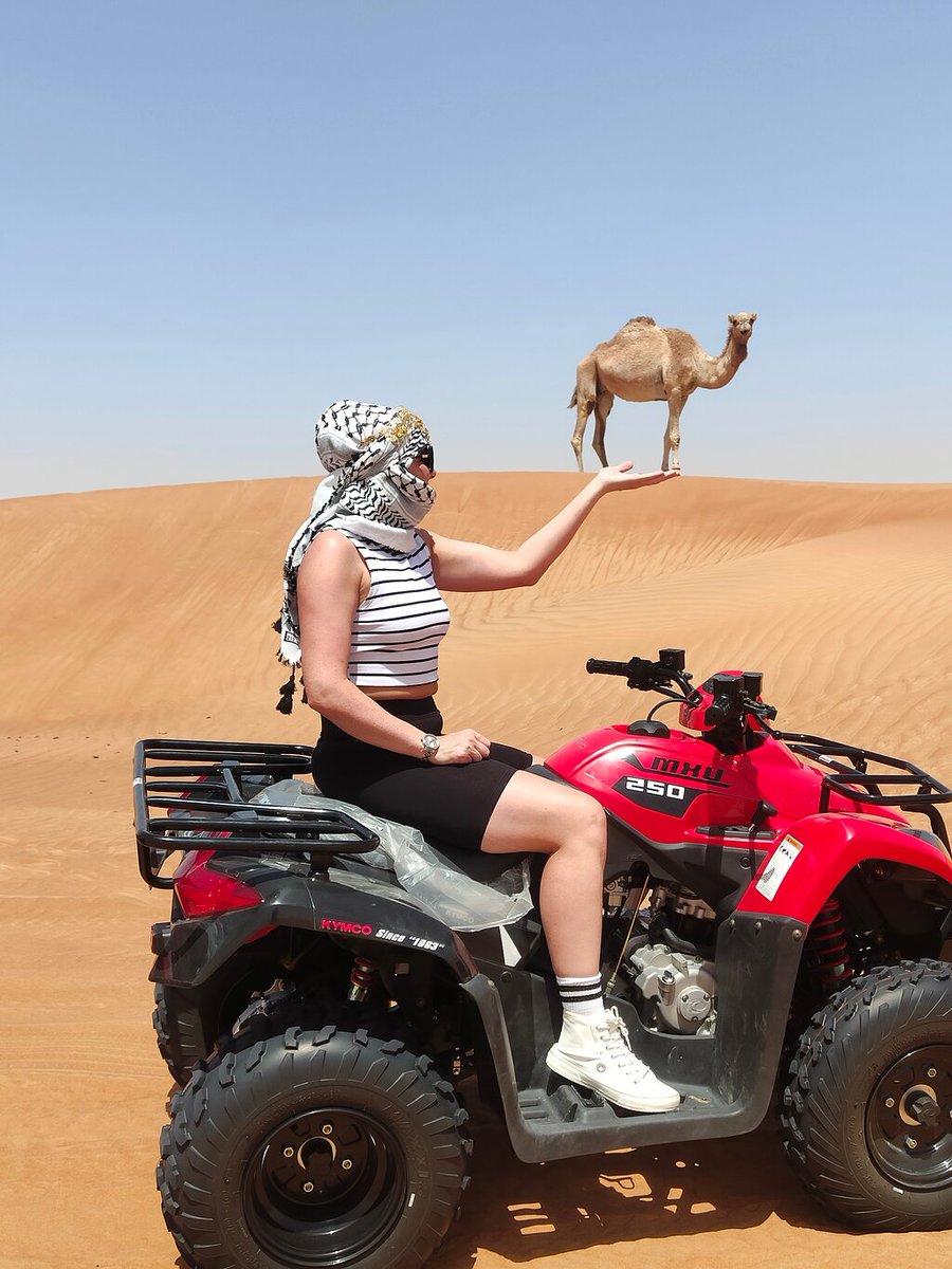 Adventure Unveiled: Bikes, Camels & Dunes in One Frame!
For your bookings and more details
Call or Message us on our WhatsApp +971 56 111 4632

#dubaidesertsafari #reddunes #WomenInBike #camellove #dubailife #adventureracing #adventuretravel #dubaitourism #camelsafari #arabian
