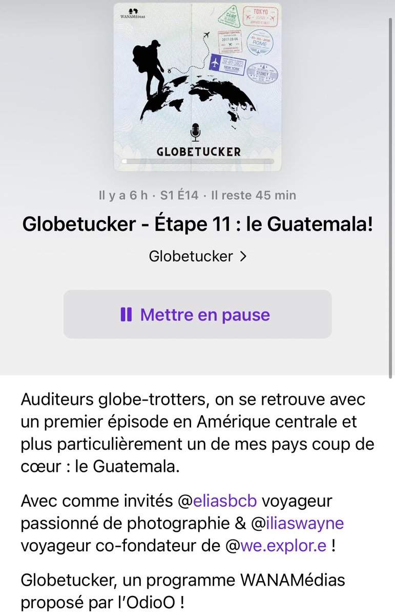 GlobeTucker92's tweet photo. Nouveau podcast disponible 🎙️
Direction l’Amérique centrale et plus précisément Guatemala 🇬🇹 

https://t.co/49ETYKAjAV https://t.co/Qs7e80A3Od