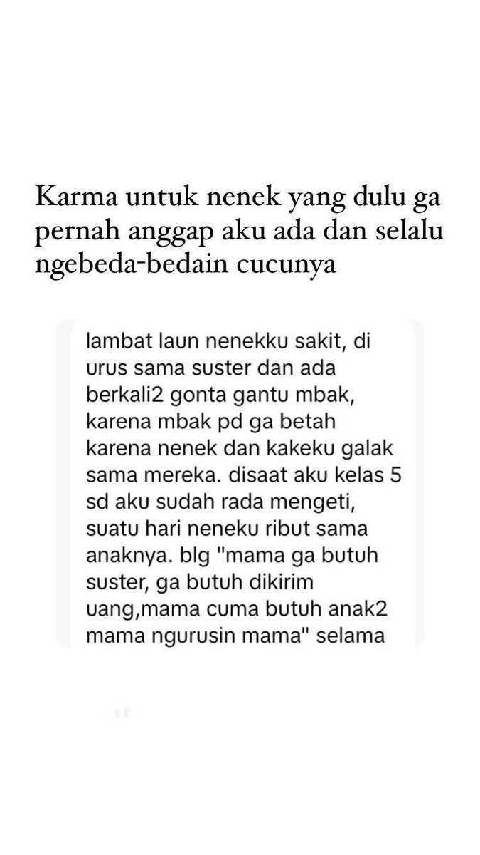 Hukum tabur tuai itu nyata 

 jadi hati-hati kalian yang suka jahat sama orang lain…