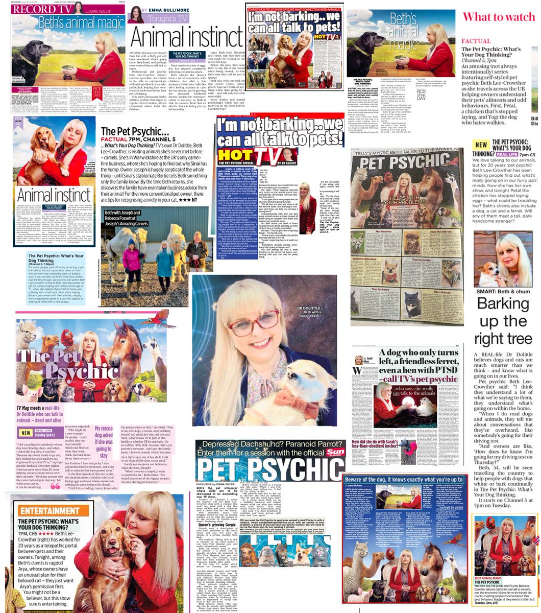 Genuinely overwhelmed by the amazing press attention our <a href="/ThePetPsychicTV/">ThePetPsychic</a> series is getting - with an appearance on Googlebox too! Hope you can all tune in tomorrow night for episode 2 at 7pm on <a href="/channel5_tv/">Channel 5</a> or catch up on <a href="/My5_tv/">My5</a> <a href="/Channel5Press/">5 Press</a> <a href="/faberbishopp/">Bishopp PR</a>