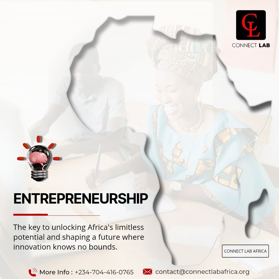 Ready to revolutionize industries and make a difference? Join us at Connect Lab Africa – your gateway to success in entrepreneurship and innovation! 💼💡 Connect with mentors, access resources, and collaborate with fellow visionaries. Let's build a brighter future together!