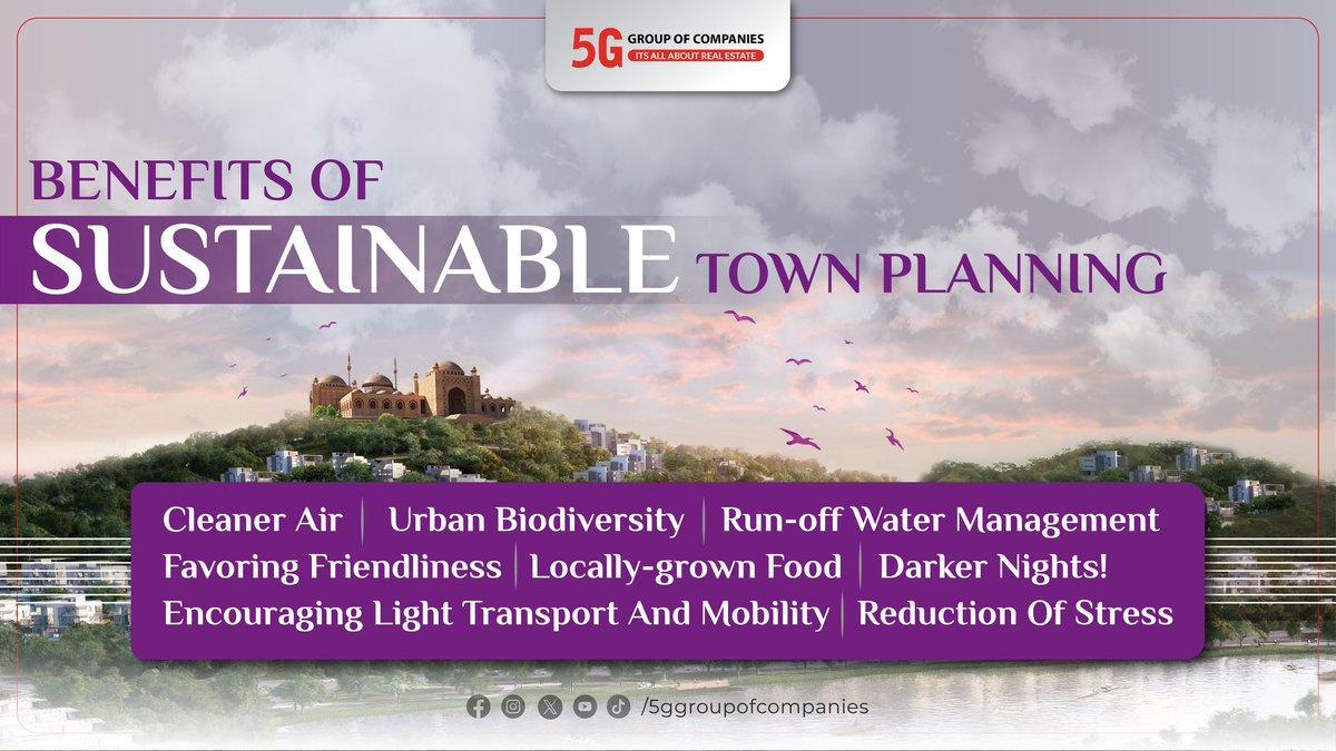 Benefits of Sustainability 💟

#5GGroupOfCompanies 
#5GProperties 
#5GMarketing 
#5GConstruction 
#5GCares
#lakewaycottagesnaran 
#5Gemporium 
#capitalsmartcity
#lahoresmartcity
#wehavejustbegun
#visiontowin 
#striveforexcellence
#Comingsoon
#Attock
#DHAPeshawar…