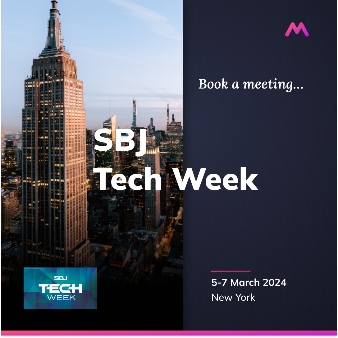We're looking forward to SBJ Tech Week. Get in touch to find out how we're helping our customers to create, syndicate and automate continuous interactivity at scale Book a meeting hubs.ly/Q02m2_br0 5-7 Mar New York #SportsTech #SportsFanEngagement #NewYork