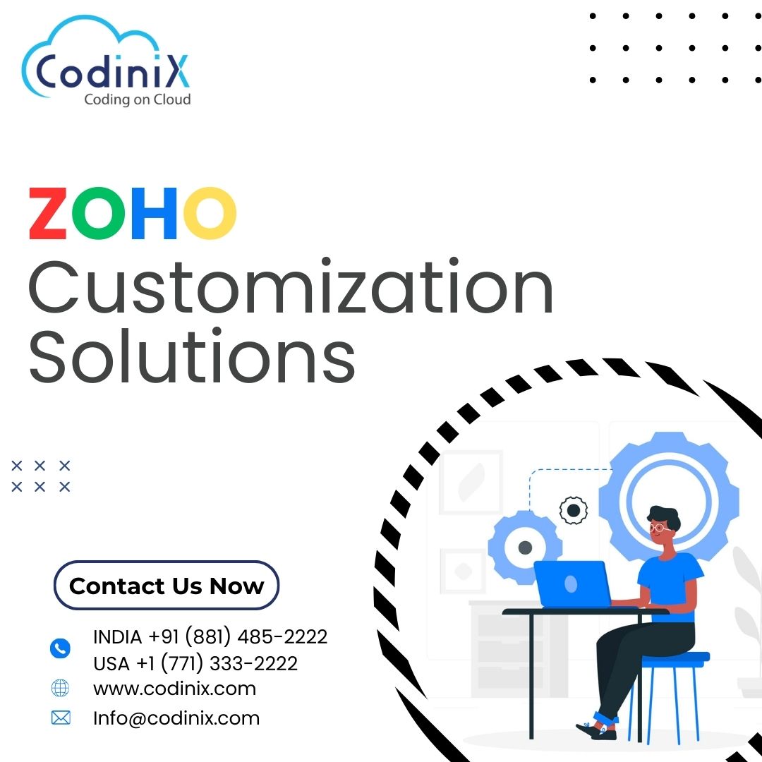 CodinixC's tweet image. Tired of vanilla Zoho? Codinix sprinkles on the magic with custom CRM, Desk & Finance solutions! ✨ We automate, integrate, & design for a Zoho experience that's uniquely you. Don't be a basic Zoho user, unleash the full potential!
#zohocustomization #codinixtechnologies