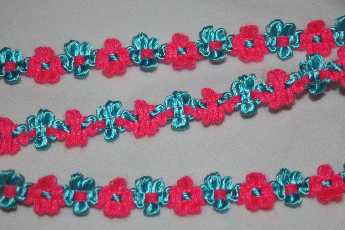 Pink Turquoise Gimp ROCOCO Trim! 1/2” wide 😍✂️ This gorgeous, non-stretch fleurette trim comes in a generous 10-yard bundle
nuel.ink/LDiIbe

 #SewingLove #CraftingQueen  #sew #sewing #diy  #sewingtrim #SewingSupplies #SewingEnthusiast  #SewHappy #dollclothee