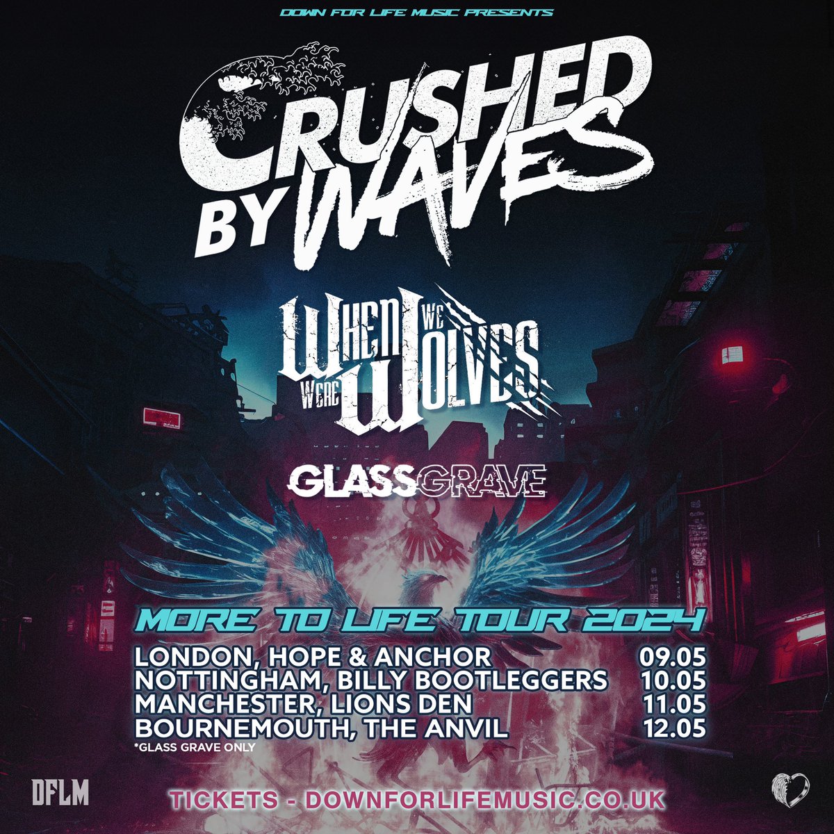 glassgraveuk's tweet image. We head out on tour in May with @crushedbywaves &amp;amp; @whenwewerewolves in association with DFLM tickets available here:

linktr.ee/glassgraveuk

#crushedbywaves #whenwewerewolves #glassgrave #ukmetal #metal #emo