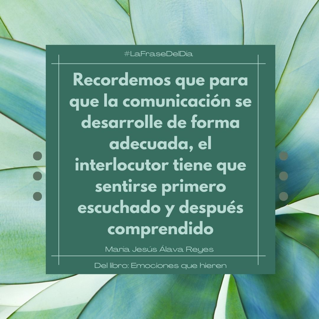 PsicoAlavaReyes's tweet photo. ▶️Recordemos que para que la #comunicación se desarrolle de forma adecuada, el #interlocutor tiene que sentirse primero #escuchado y después #comprendido
@mjalavareyes
📚Libro: https://t.co/ro7VpvV5fS
#emocionesquehieren #libros #psicología https://t.co/ZvBqZOLU6O