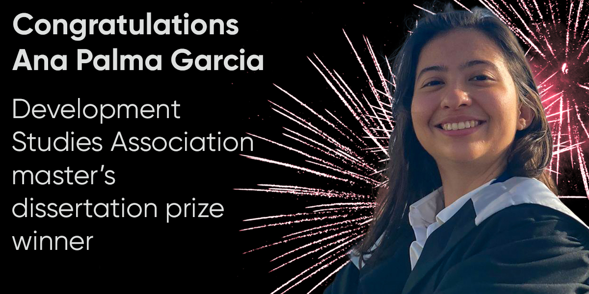 Congratulations Ana Palma Garcia, the winner of this year’s @devcomms dissertation prize. A recent graduate of IDS’s MA Power, Participation & Social Change, Ana’s dissertation focuses on exploring the experiences of deaf women in #Colombia. @IDSalumni