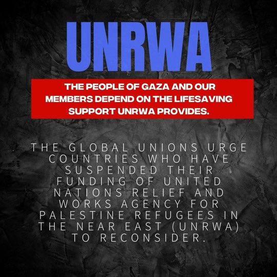 In #Gaza, there are 1.7 million displaced people. The systems providing food, medical care, drinking water and sanitation are collapsing. This crisis is why we must #DefendUNRWA and call on all governments to fully fund the agency.