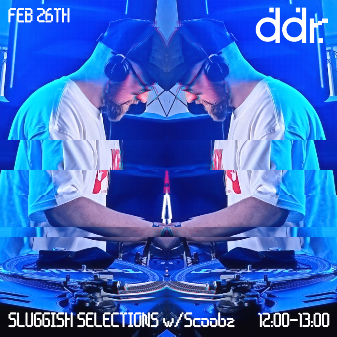 🚨🚨NEW SHOW ALERT!🚨🚨 Sluggish Selections w/Scoobz is a new show on DDR that will focus on the slower types of electronic/club music with one rule of not playing anything over 125bpm. House, italo, ebm, electro, disco, breaks & everything else in-between. 12-1pm today.