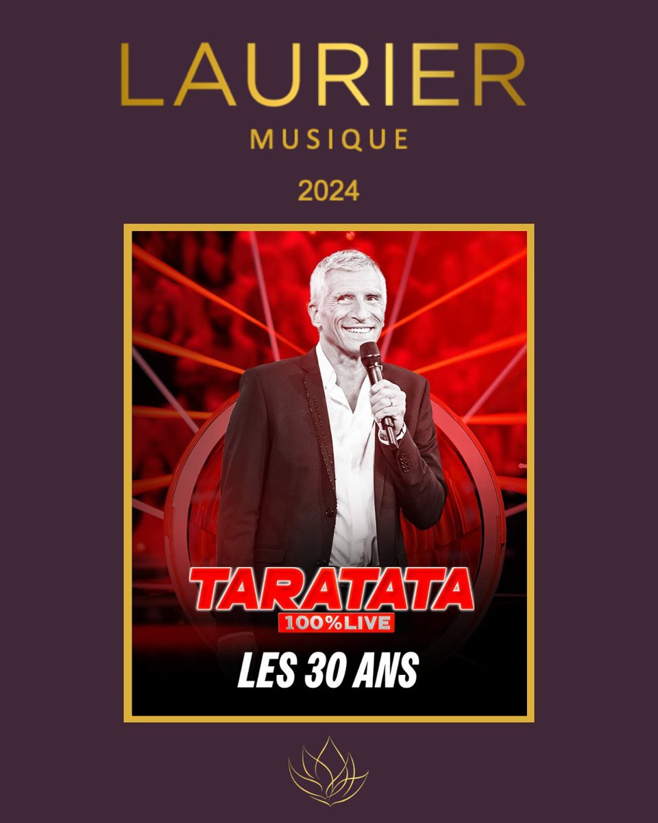 🎉 Révélation du Gagnant au Laurier Musique 🏆 Félicitations à 'TARATA 30 ANS ' 🎭 pour avoir remporté le Laurier Musique ! 🌟 @Nagui #France2 #Lauriers2024 #Lauriers2024 #Theatremarigny #TV5Monde