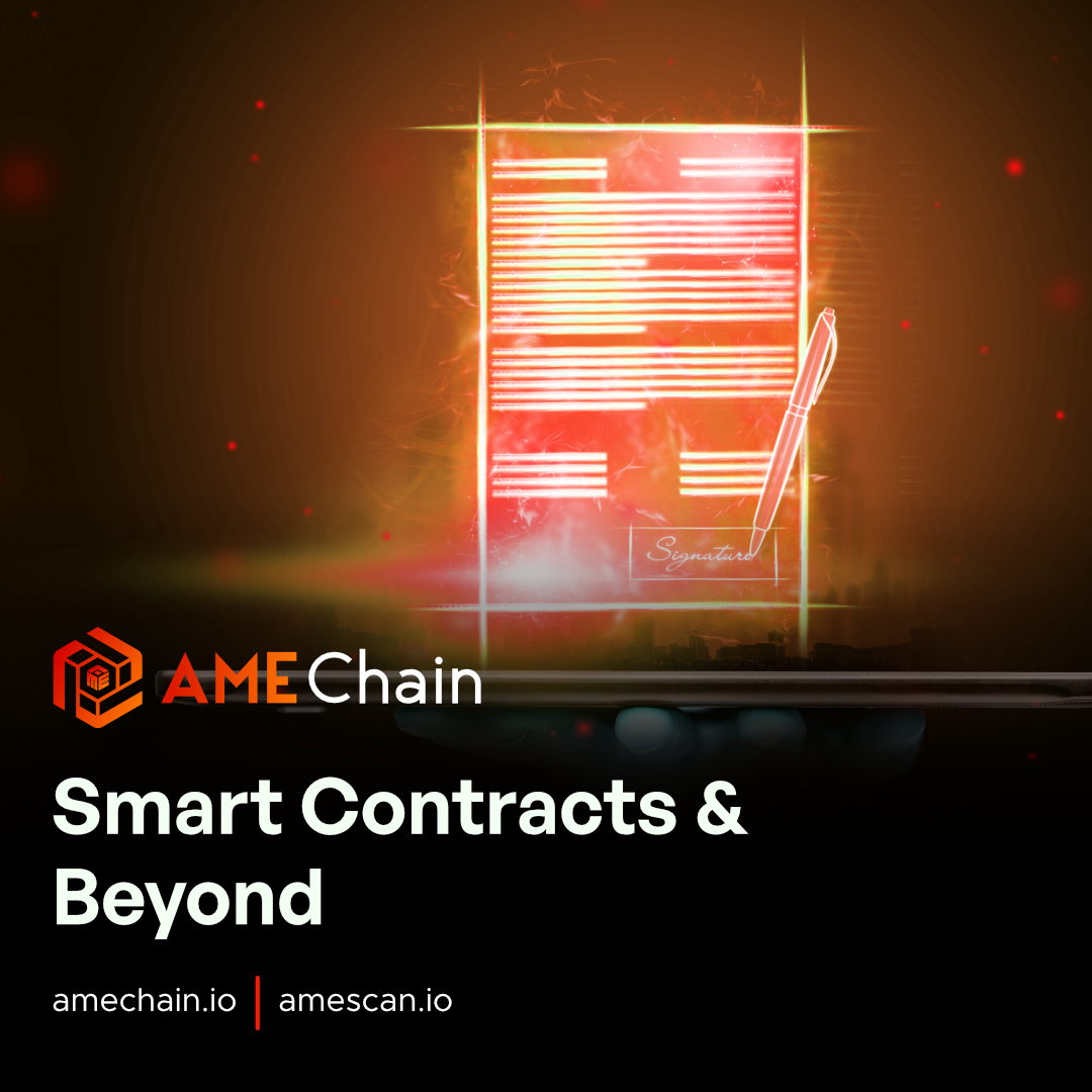 🤖 Smart Contracts and Beyond: The Limitless Potential of AME Chain's EVM Compatibility. Unlock the endless possibilities of smart contracts and beyond with AME Chain's full EVM compatibility. 🚀💼 #EVM #SmartContracts #AMEChain