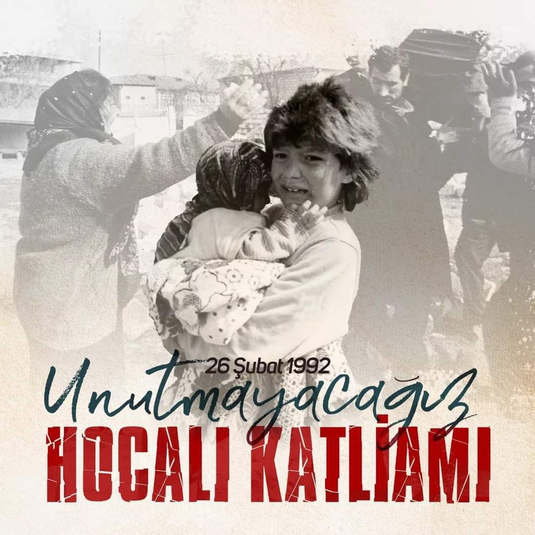 Zulüm ile abad olunmaz!

#HocalıKatliamı’nın 32. yıl dönümünde vahşi bir soykırımın kurbanı olan kardeşlerimizi rahmetle anıyorum.

İnanıyorum ki Hocalı gibi Filistin'in de özgürlüğüne kavuştuğu günleri göreceğiz.