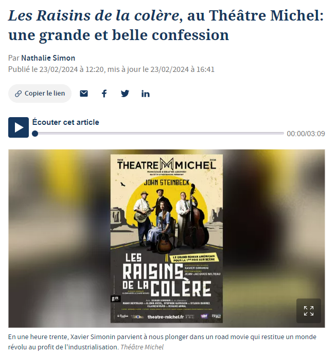 Théâtre Michel tweet media