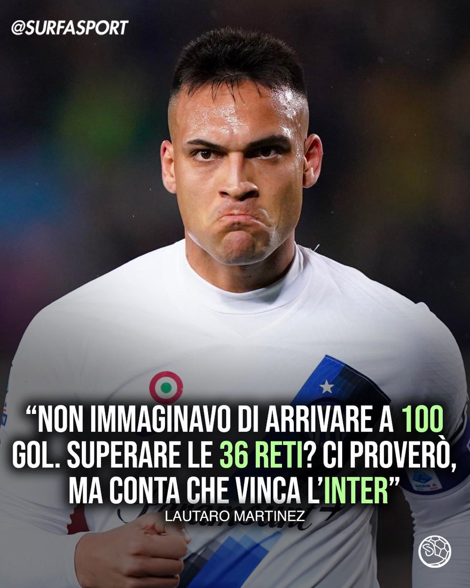 🇮🇹 LAUTARO ED I 101 GOL “NON LO IMMAGINAVO” 🚨 Nel post partita di #Lecce vs #Inter, #Lautaro ha parlato dei suoi 101 gol con i nerazzurri e sulla possibilità di battere il record di #Higuain di 36 reti a stagione 🔥