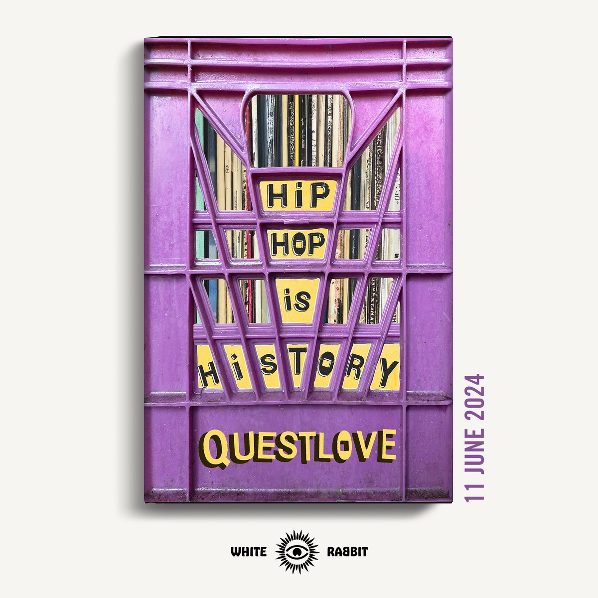 Announcing HIP-HOP IS HISTORY.   This is a book only @questlove could have written: a perceptive and personal reflection on the first half-century of hip-hop. Hip-hop is history, and also *his* history.   COMING JUNE 2024. Pre-orders from: geni.us/hiphopishistory