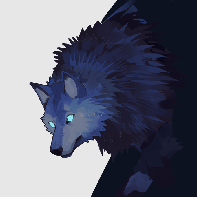 「blue eyes wolf」 illustration images(Latest)