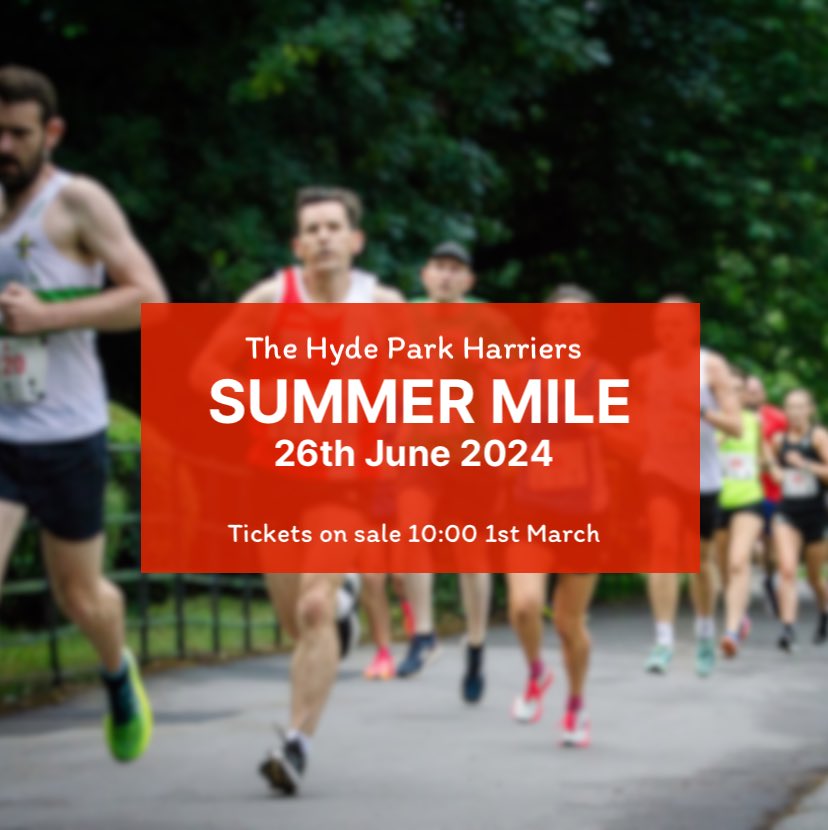 🚨Entries Open for the Summer Mile at 10:00 on Friday!🚨 Last year’s race sold out, so set your reminders and don’t miss out! racebest.com/races/v9g65