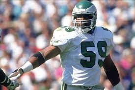 59 days ‘til 2024 @NFL Draft at Detroit, MI. And primary # of LB @SethJoyner, 24 INT (2 TD), 12 fumble recoveries, (3 TD), 52.0 sacks, 26 forced fumbles, 3-time Pro Bowler w/ #Eagles (2) & #Cardinals (1); played w/1997 #Packers & 1998 #Broncos (@SuperBowl XXXIII champion)