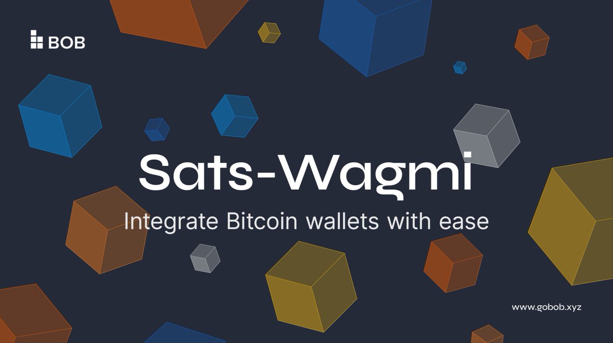 Our goal at BOB is to engage more builders to build for the Bitcoin  ecosystem. This is why we developed a library to help builders integrate  Bitcoin wallets such as @unisat_wallet , @