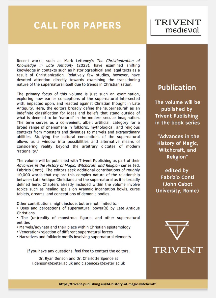 There's still time to send over an abstract for our edited volume with <a href="/thetrivent/">Trivent Publishing</a> 

<a href="/SeaMonsterGuy/">Dr. Ryan Denson</a> and I can't wait to hear from you!