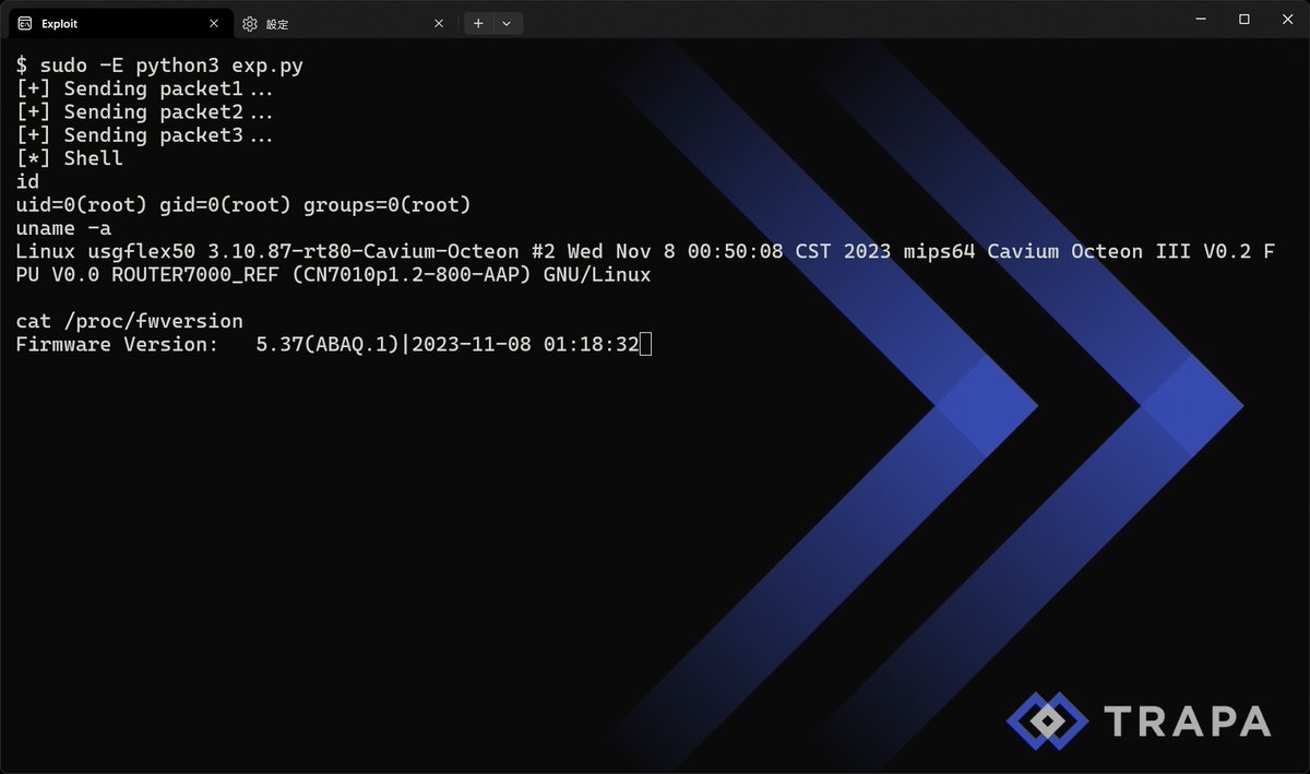 Zyxel fixed multiple vulnerabilities reported by our research team on February 20th, including CVE-2023-6764, a WAN side Pre-Auth RCE in the IPSec VPN service. 

Update your Zyxel Firewall and AP ASAP.

zyxel.com/global/en/supp…